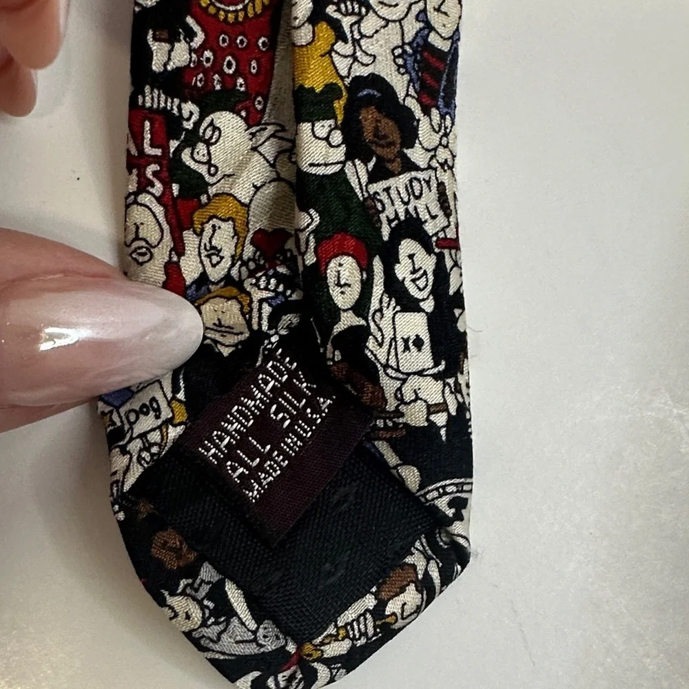 Museum Artifacts Silk Sports Team Themed Tie